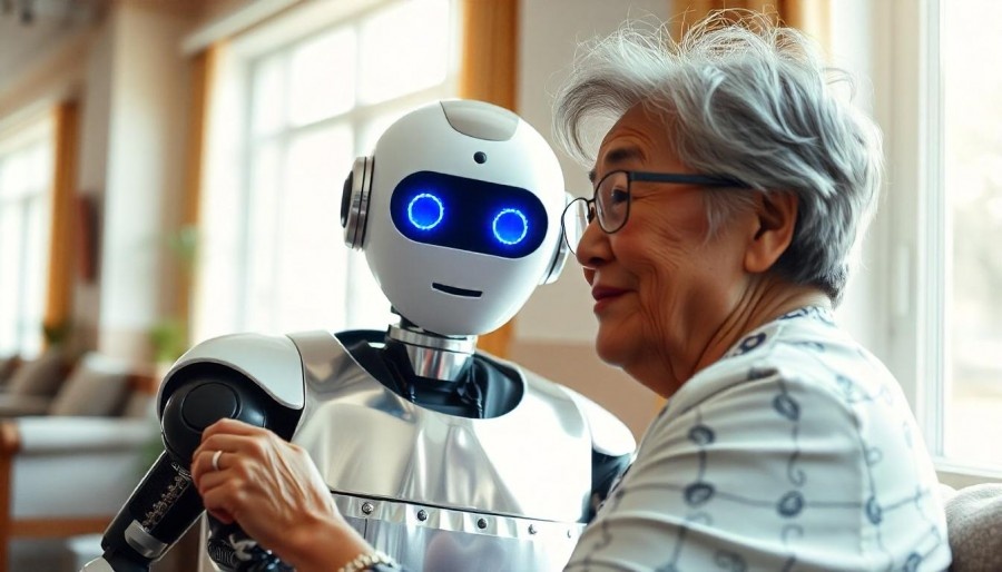 Androidi per l'accudimento degli anziani!