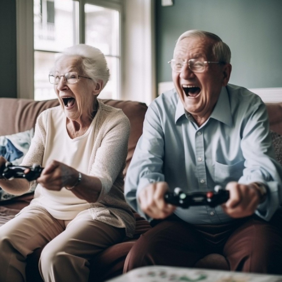 Anziani & Videogiochi (Che ridere)!
